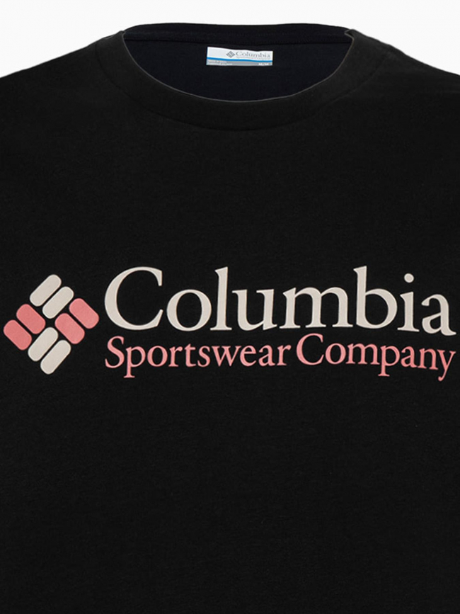T-shirt retro logo noir homme - Columbia