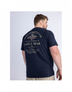 T-shirt classic print bleu marine homme - Petrol Industries