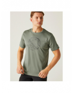 T-shirt de randonnée fingal 8 kaki homme - Regatta
