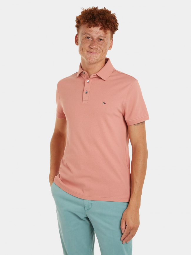 Polo slim 1985 vieux rose homme - Tommy Hilfiger