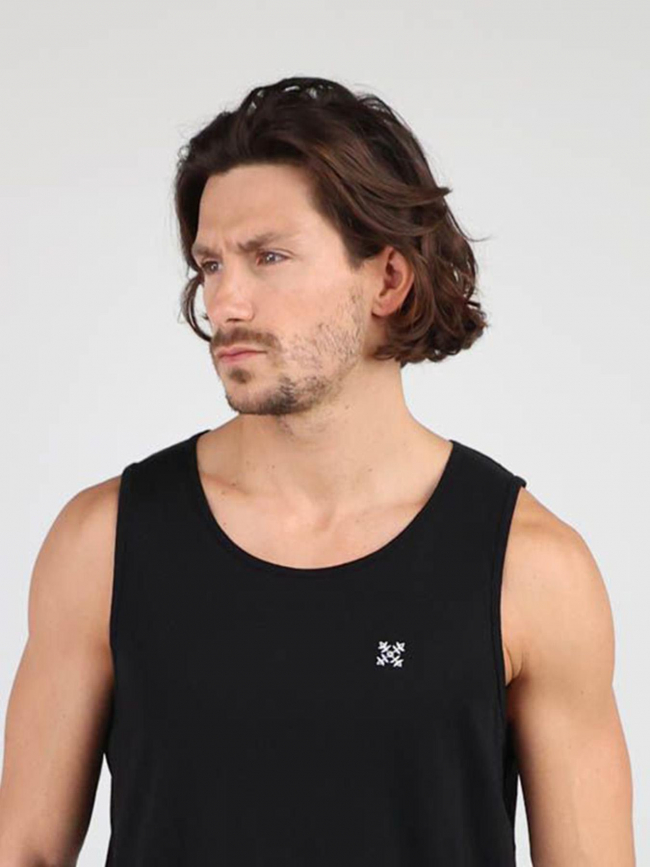 Débardeur uni 4flow logo brodé noir homme - Oxbow