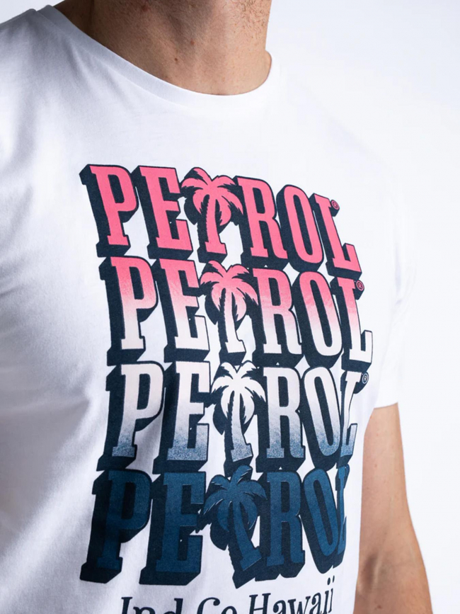 T-shirt imprimés kainaliu beach trail blanc homme - Petrol Industries