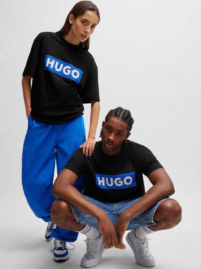 T-shirt logo nico noir homme - Hugo