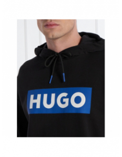 Sweat à capuche nalves noir bleu homme - Hugo