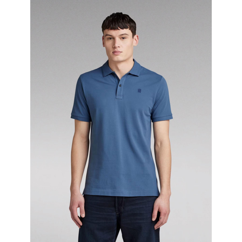 Polo slim dunda bleu indigo homme - G Star