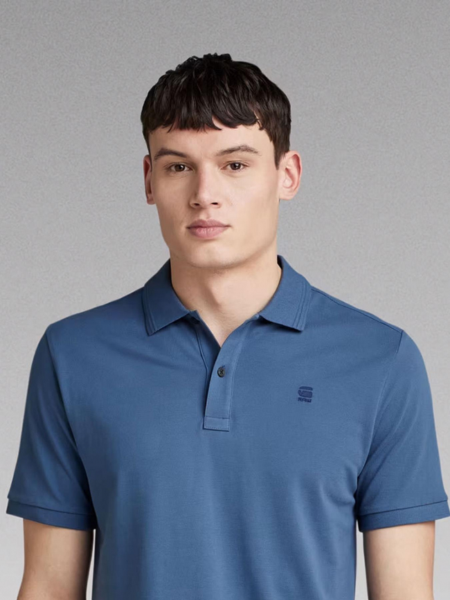 Polo slim dunda bleu indigo homme - G Star