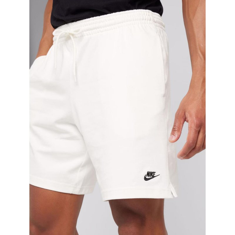 Short Survetement Homme Short Jogging Club Blanc écru Homme Nike Wimod