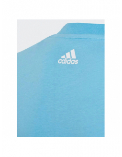 T-shirt big logo 2 bleu jaune enfant - Adidas