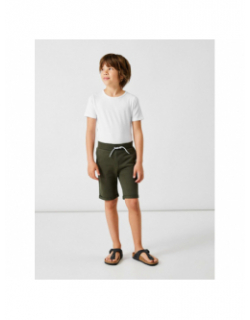 Short jogging vermo kaki garçon - Name It