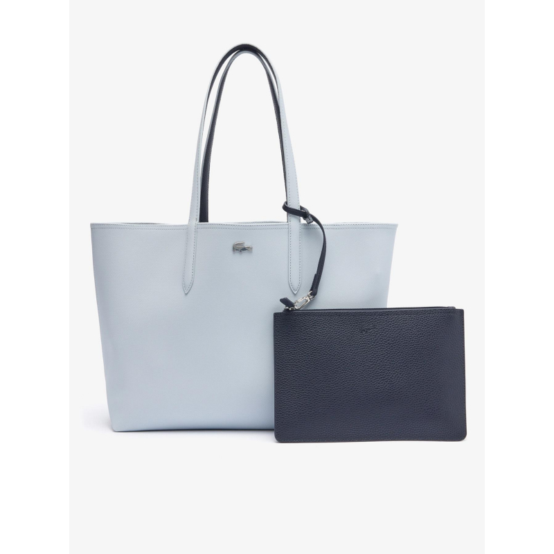 Sac tote bag gris clair femme - Lacoste