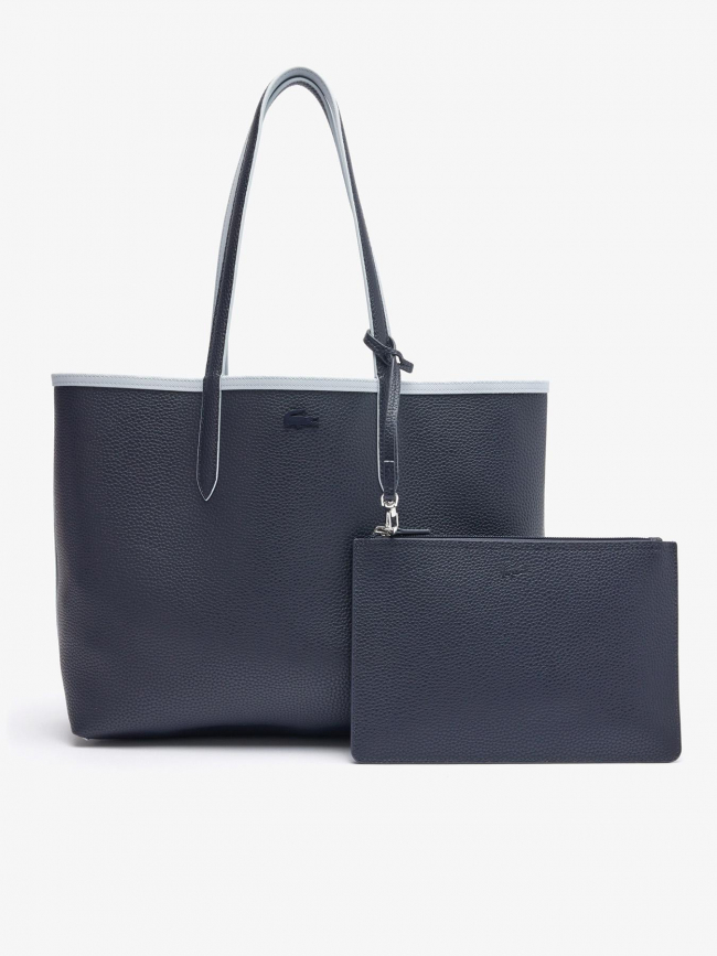 Sac tote bag gris clair femme - Lacoste