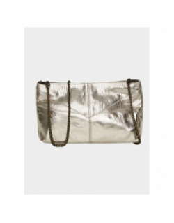 Sac bandoulière pcmalene suede doré femme - Pieces
