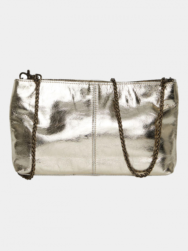 Sac bandoulière pcmalene suede doré femme - Pieces