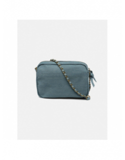 Sac bandoulière pcodette denim bleu femme - Pieces