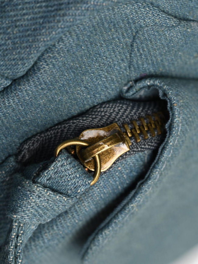 Sac bandoulière pcodette denim bleu femme - Pieces