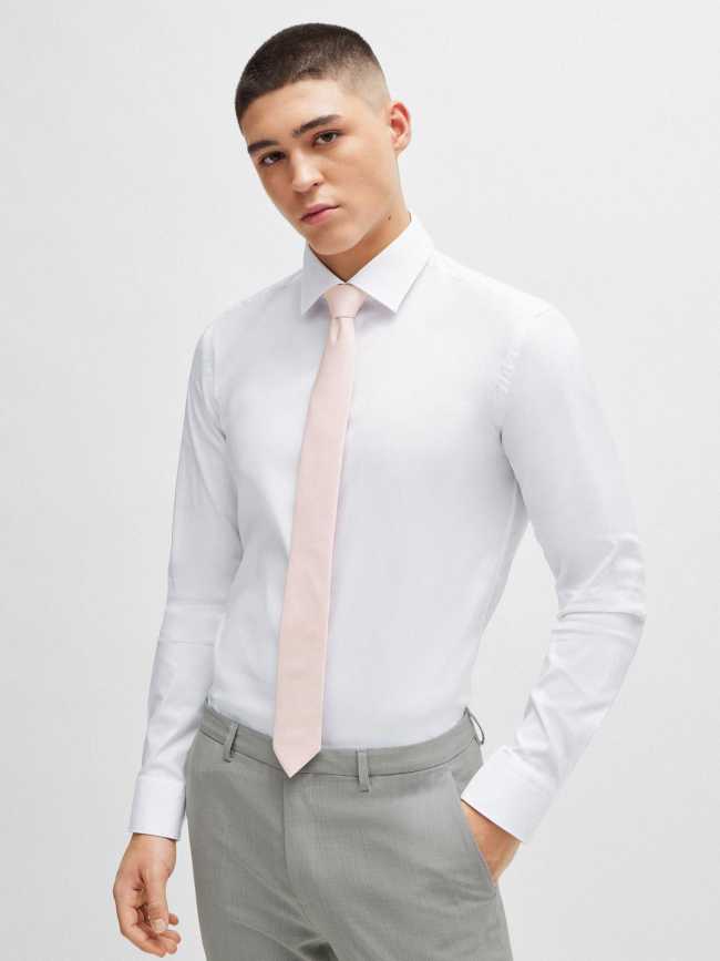 Cravate tie cm 6 rayures rouge blanc homme - Hugo