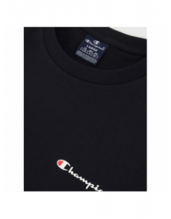 T-shirt crewneck petit logo noir homme - Champion