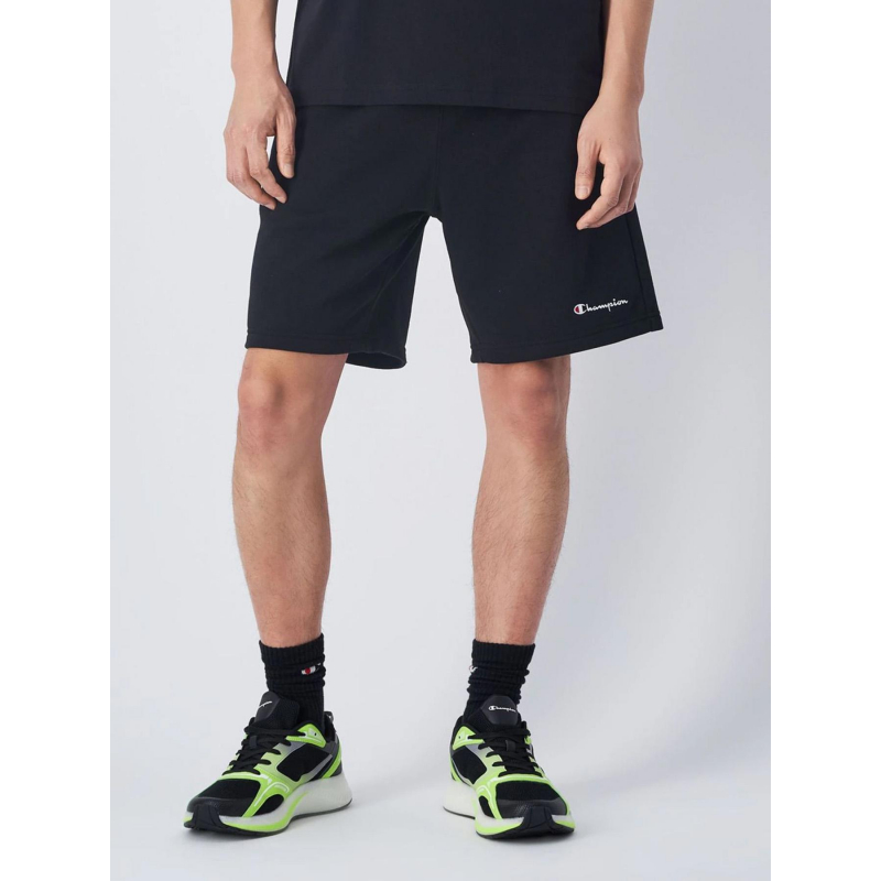 Bermuda molleton uni noir homme - Champion