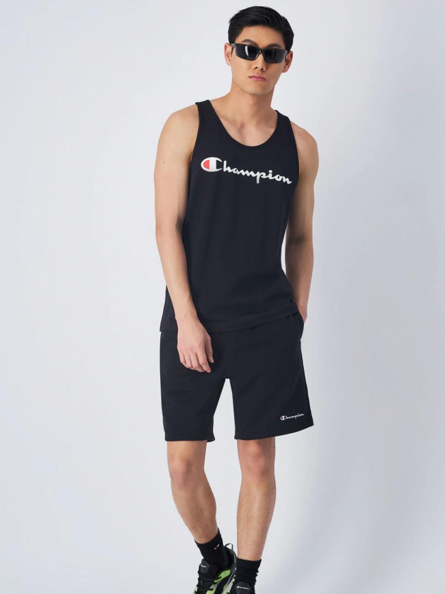 Bermuda molleton uni noir homme - Champion