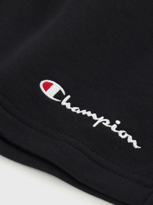 Bermuda molleton uni noir homme - Champion