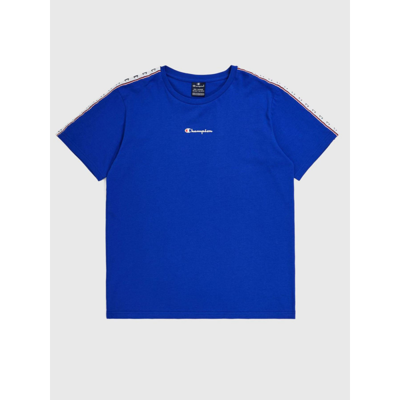 T-shirt crewneck imprimé logo bleu enfant - Champion