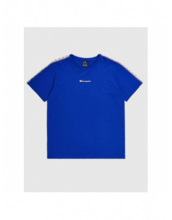 T-shirt crewneck imprimé logo bleu enfant - Champion