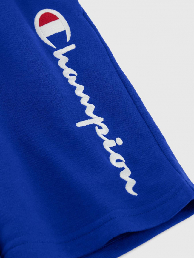 Short jogging logo brodé bleu garçon - Champion