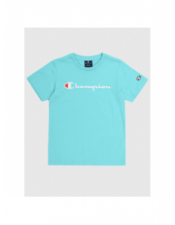 T-shirt crewneck logo vert d'eau enfant - Champion