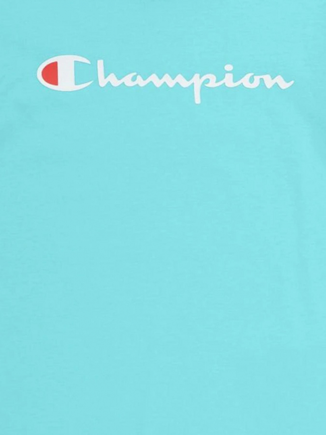 T-shirt crewneck logo vert d'eau enfant - Champion