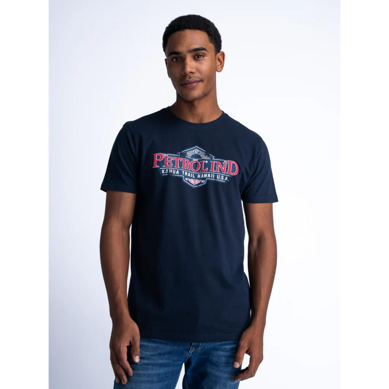 T-shirt ss classic imprimé bleu marine homme - Petrol Industries