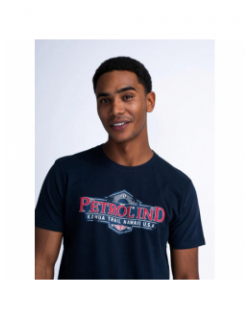 T-shirt ss classic imprimé bleu marine homme - Petrol Industries