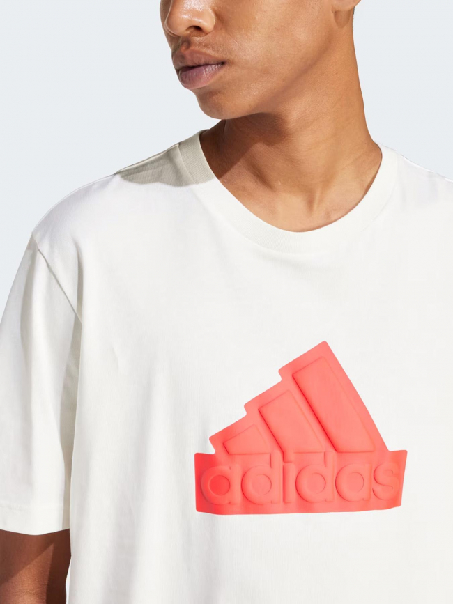 T-shirt fi bos regular logo blanc rouge homme - Adidas