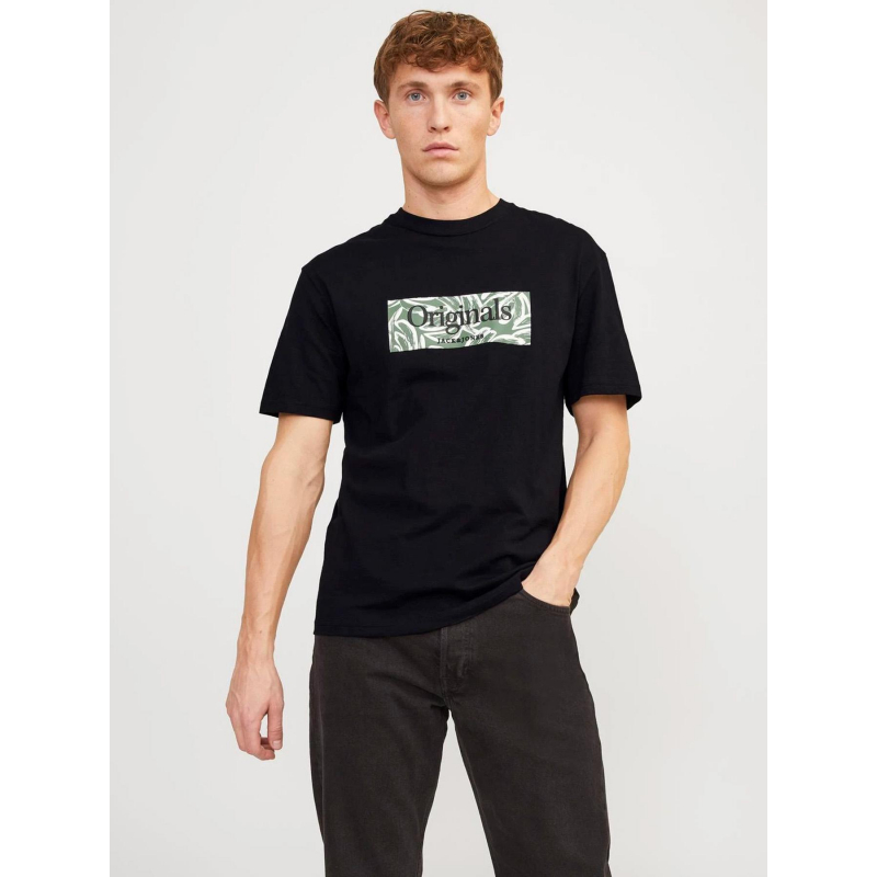 T-shirt jorlafayette branding imprimé noir homme - Jack & Jones