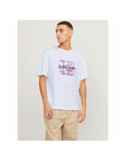 T-shirt jorlafayette branding blanc homme - Jack & Jones