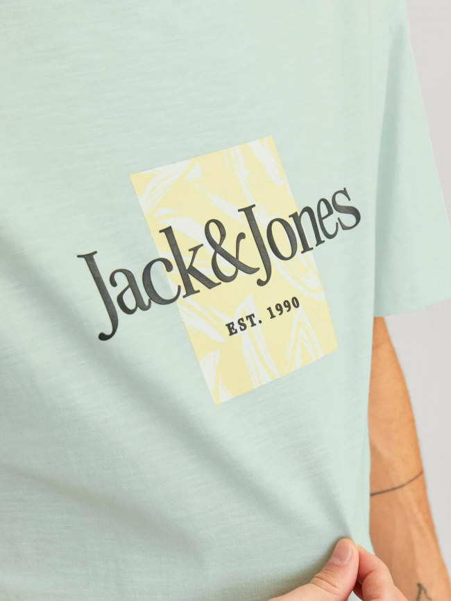 T-shirt jorlafayette branding bleu homme - Jack & Jones