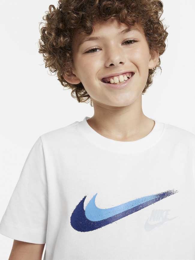 T-shirt nsw si logo bleu blanc enfant - Nike