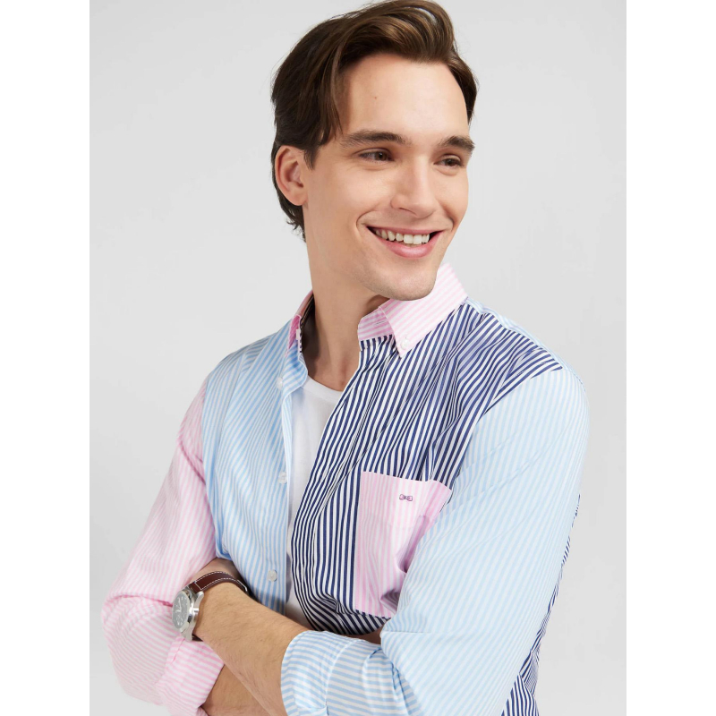 Eden Park Chemises Unies Hommes Chemise Regular Patch Japo Rayée