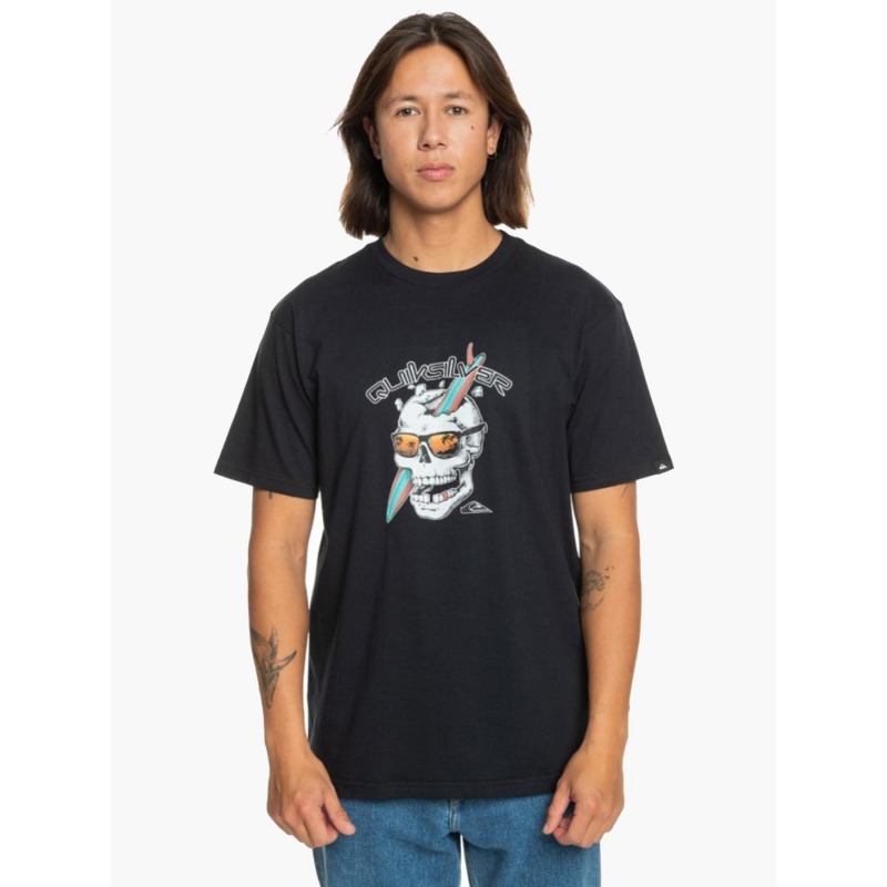 T-shirt one last surf noir homme - Quiksilver