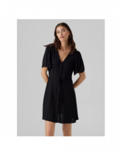 Robe courte boutonnée alba noir femme - Vero Moda