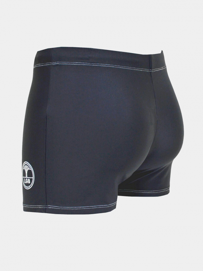 Maillot de bain shorty one noir blanc homme - Lagon Bleu