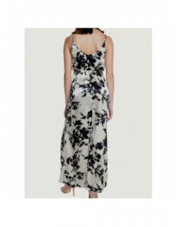 Robe longue salia satinée doré noir femme - Only