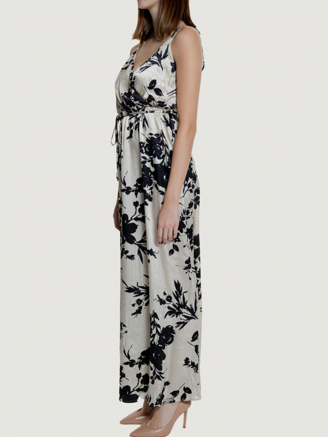 Robe longue salia satinée doré noir femme - Only