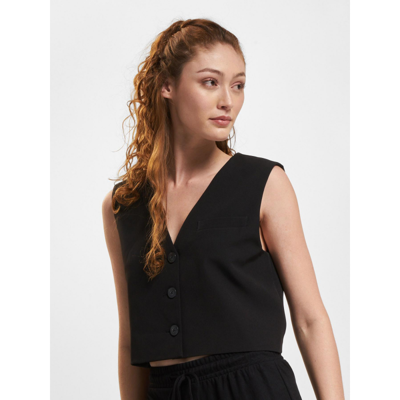 Crop top sans manche abba noir femme - Only