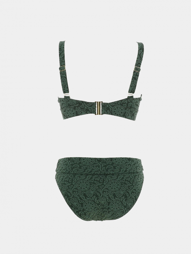 Maillot de bain 2 pièces juddy kaki femme - Grain De Sable