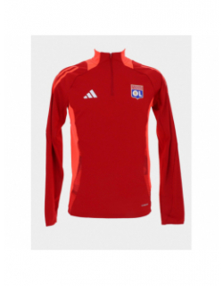 Sweat de football zip Olympique Lyonnais rouge enfant - Adidas