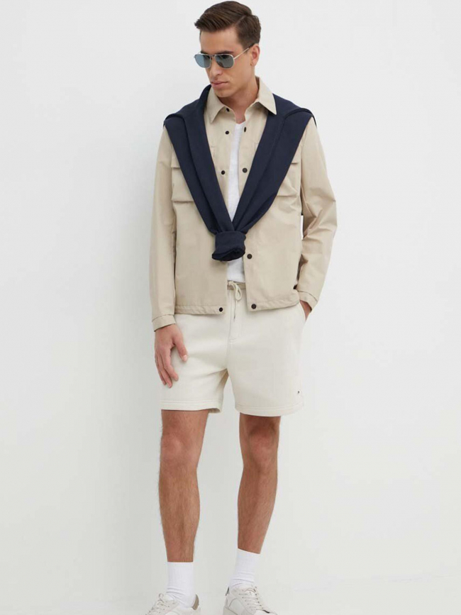 Short molleton beach fleece beige homme - Tommy Jeans