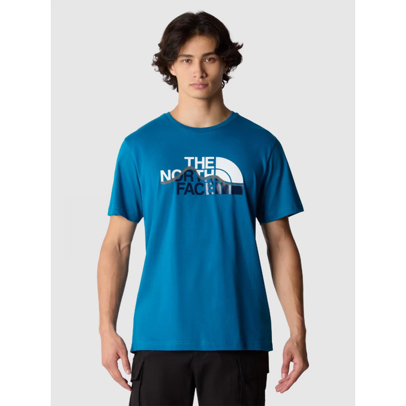 T-shirt mountain bleu homme - The North Face