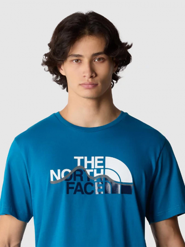 T-shirt mountain bleu homme - The North Face