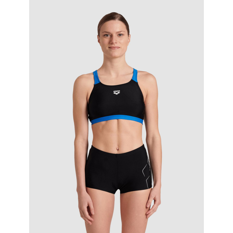 Maillot de bain 2 pièces energy back bleu/noir femme - Arena