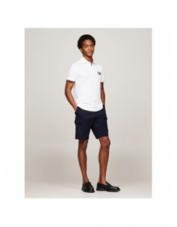 Polo uni flag x paris blanc homme - Tommy Hilfiger